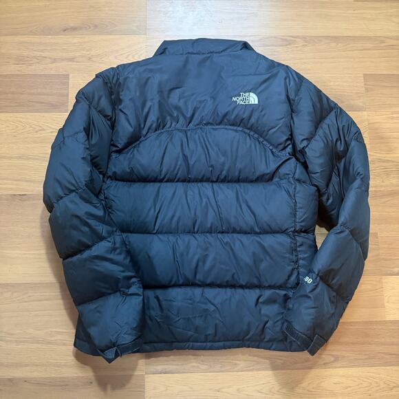 Women's Vintage The North Face Black Nuptse 700 Fill Down Puffer Jacket Medium - Picture 3 of 10